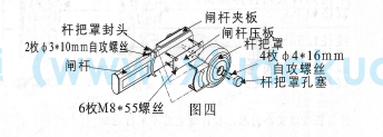 道閘桿把罩安裝尺寸說明