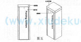 道閘機外觀結構圖示說明