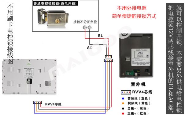 可視電話門禁怎么安裝(可視電話安裝布線與接線指南)(圖2)