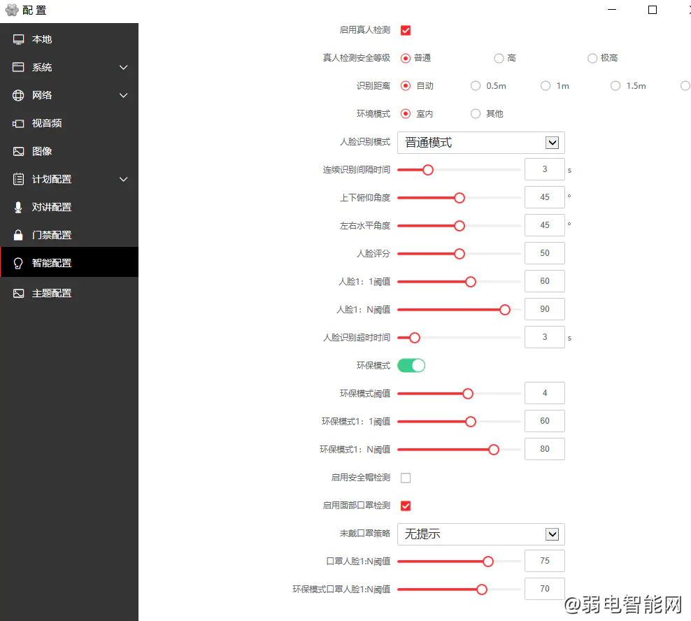 海康人臉識別距離設置方法(海康人臉識別調試說明)(圖3)